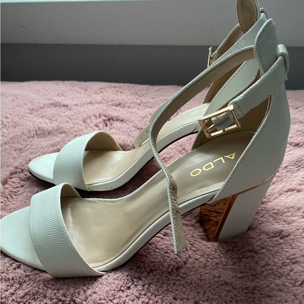 White block heels